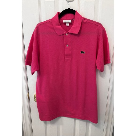 Lacoste/NWT Pink Polo Shirt Classic Fit Sz M - Picture 4 of 4